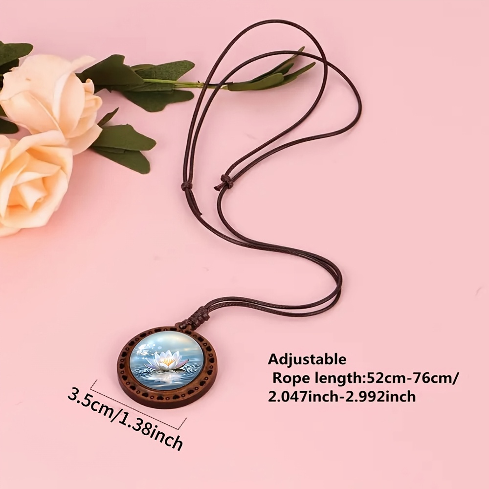 Bohemian Wood Bead Necklace for Casual Attire